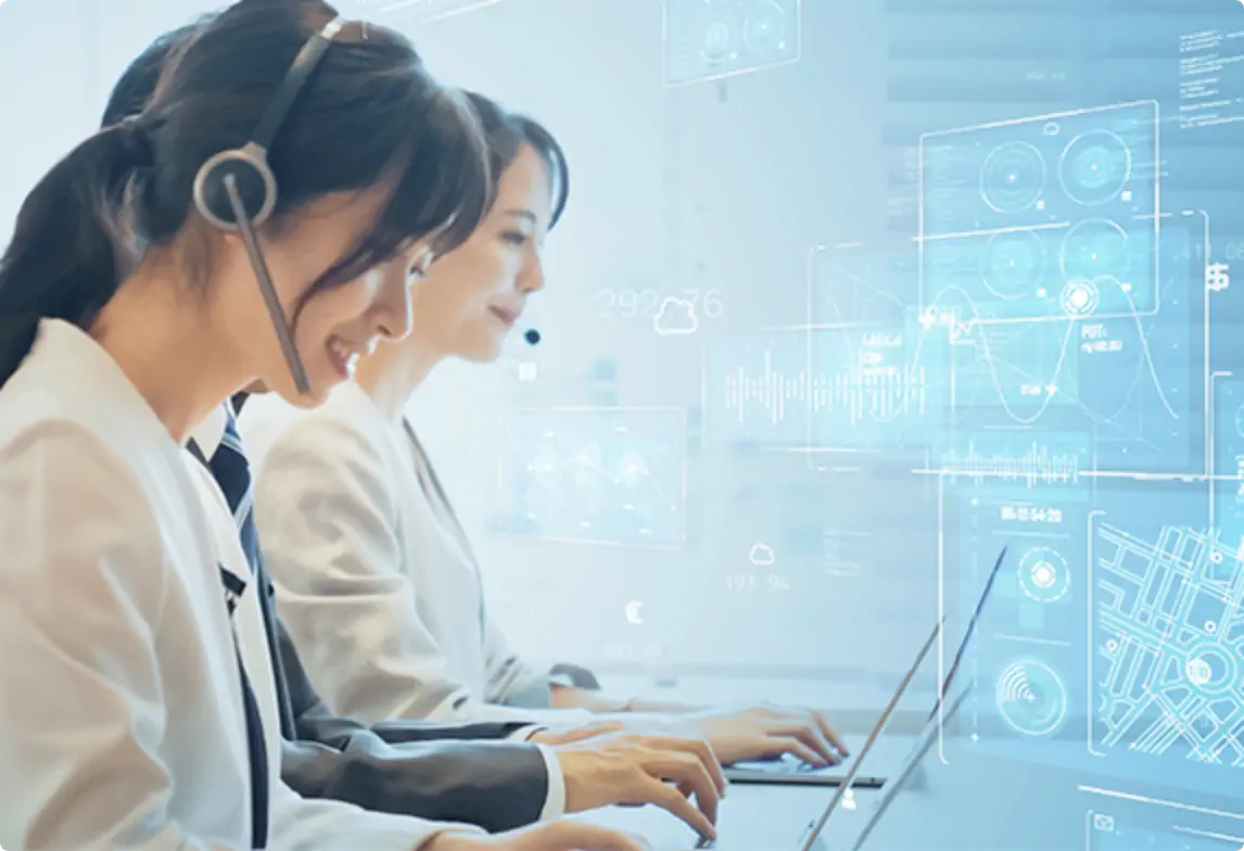 AIオペレータによるハイブリッド運用のイメージ